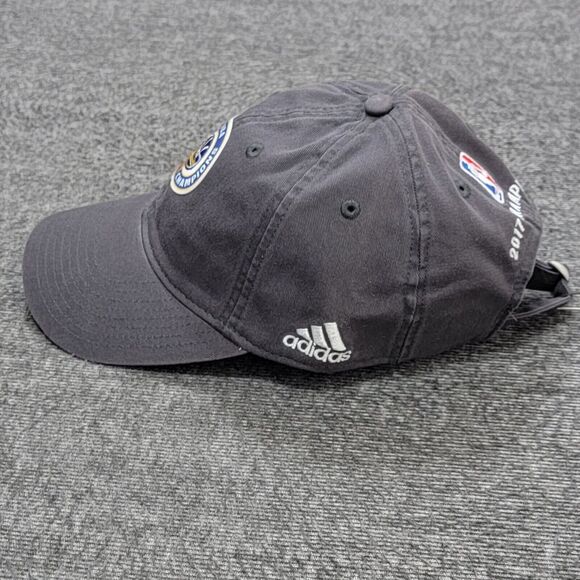 Golden State Warriors Hat Mens Gray 2017 5X NBA Basketball Champions Adidas Cap - Picture 5 of 12
